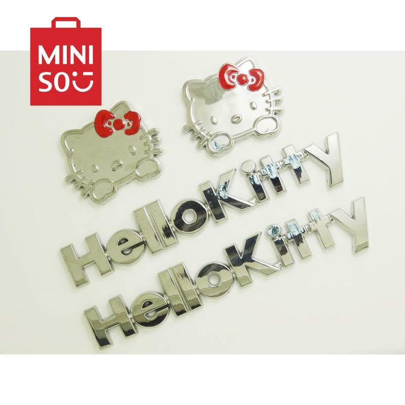 Sanrio Hello Kitty 3D Stickers Anime Kawaii Car Stickers Cartoon Scratches Cover Car Decor Accessories Motorcycle Accessories