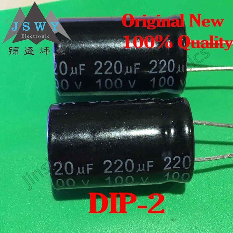 100V 220UF 220uf 100v condensatore elettrolitico ad alta frequenza a bassa resistenza a lunga durata dimensioni 13 x20mm 13*21MM 100% nuovo di zecca 5 ~ 50 pezzi