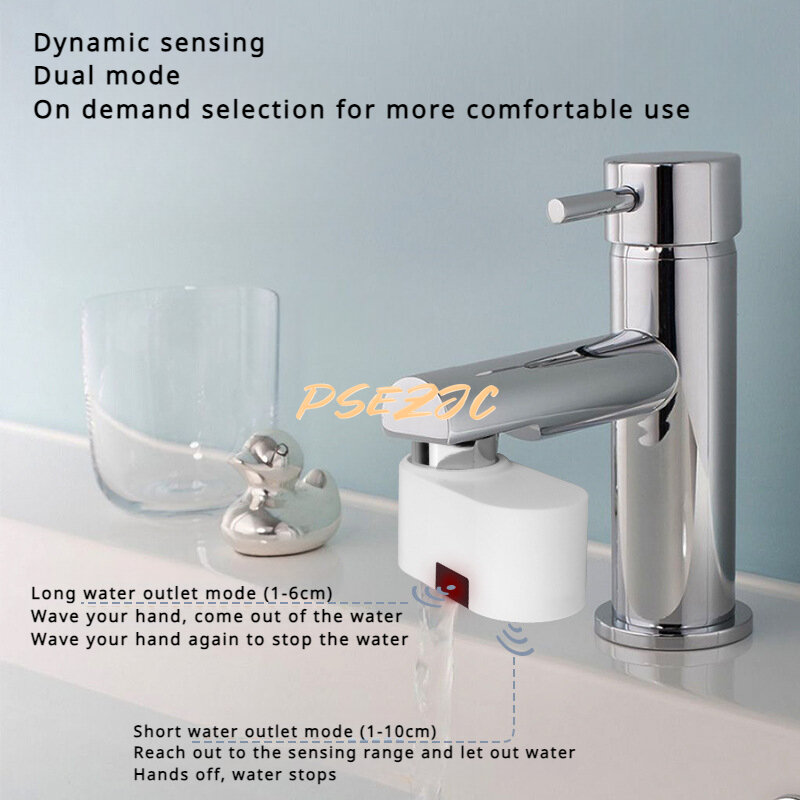 Boquilla de agua de detección inteligente para el hogar, dispositivo de ahorro de agua, completamente automático, infrarrojo, a prueba de salpicaduras de cocina