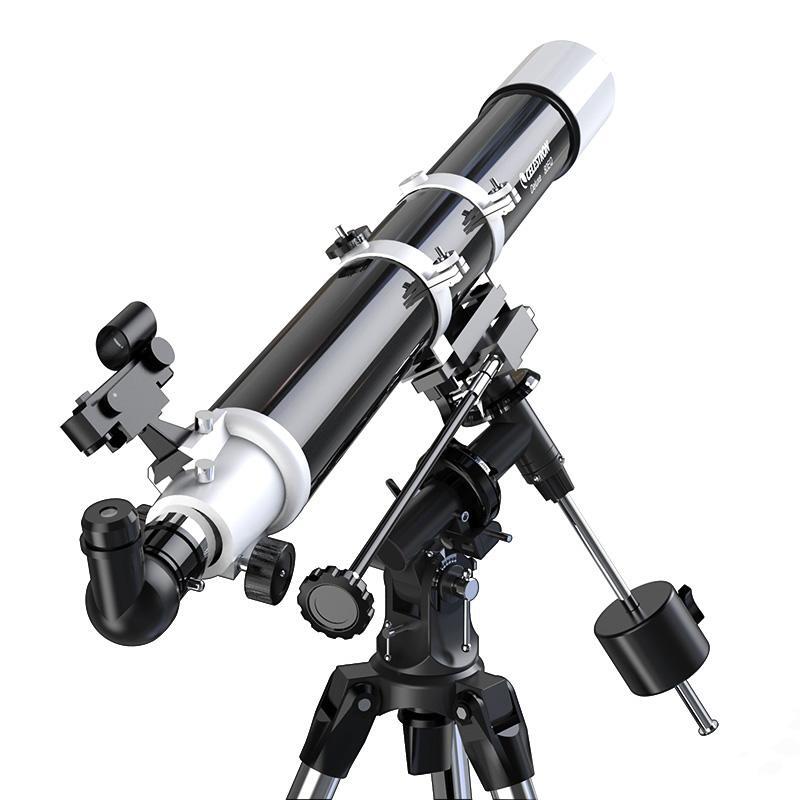 Telescopio astronómico Celestron Deluxe 80 EQ Enhanced trípode de acero inoxidable, EQ2, soporte de montaje ecuatorial, 80/900