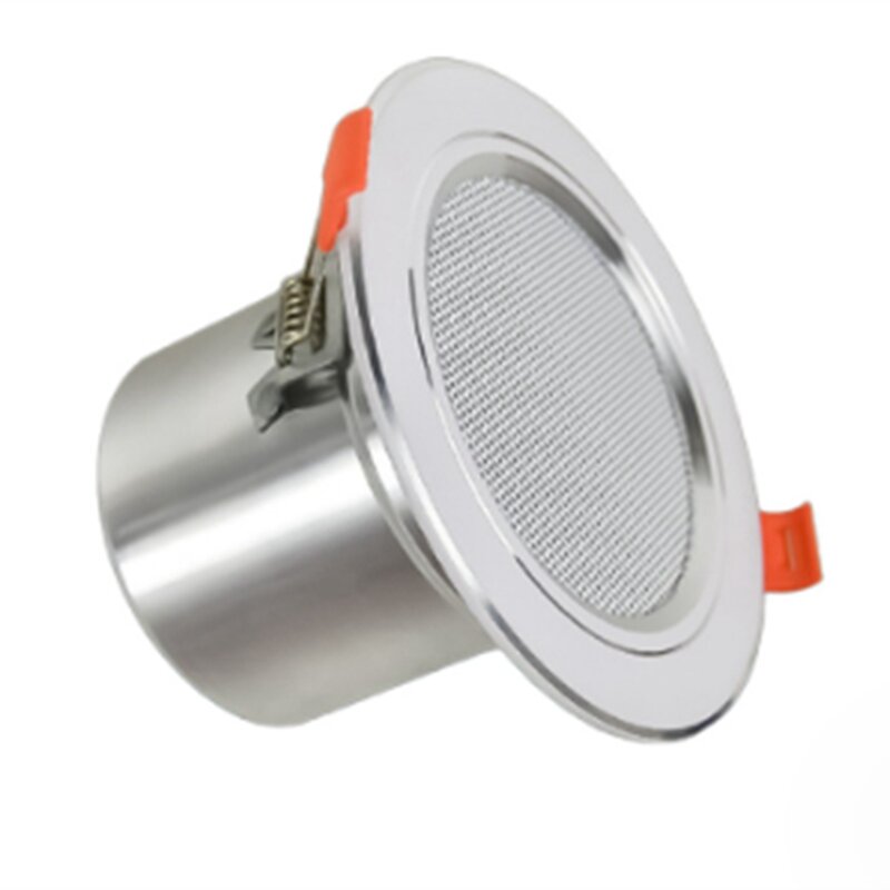 8Ohm 10W Moisture-Proof In-Ceiling Speaker Aluminum Can Fashion In-Ceiling Speaker Background Music System