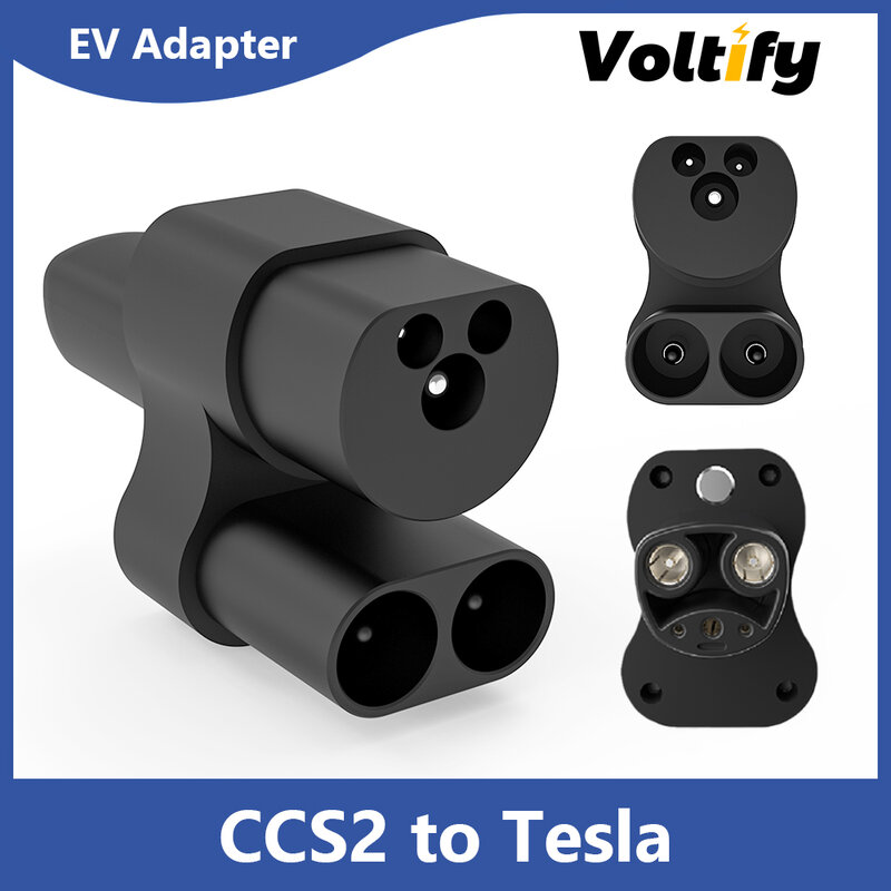LONLINK-CCS2 para Conversor Adaptador Tesla, Conversor de Carregamento EV, Adaptador EVSE, 400Amper, 1000V, 250kW para o Modelo 3, X, Y, S, COMBO 2
