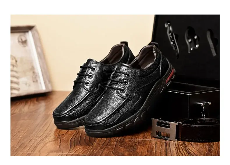 Flats New Arrival Authentic Brand Casual Men Genuine Leather Loafers Shoes Plus Size 38-48 Handmade Moccasins Shoes