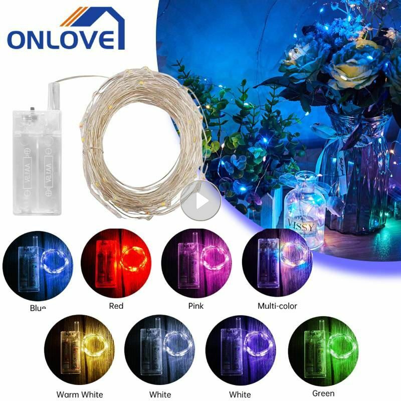 30 Led Fairy Garland Christmas Light LED String Lights Holiday Lighting For Christmas Tree Wedding Party Decor Battery-operated