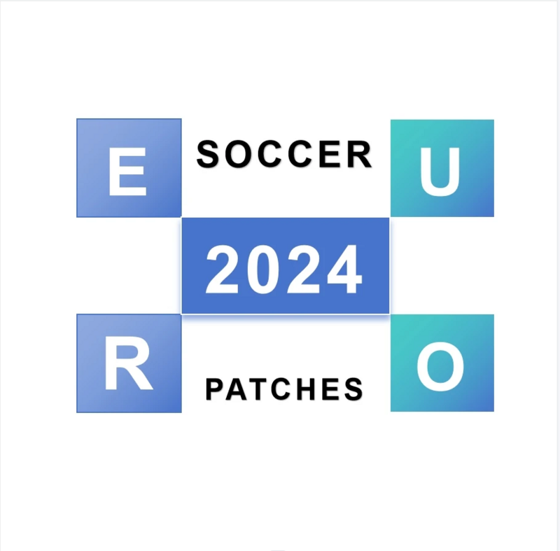 High quality Soccer patches for Euro national soccer teams badges on sleeve iron on 2024