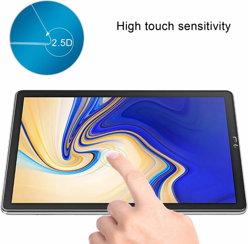 9H kaca Tempered untuk Samsung Galaxy Tab S4, lapisan pelindung layar 10.5 inci T830 T835 bebas gelembung Anti sidik jari HD