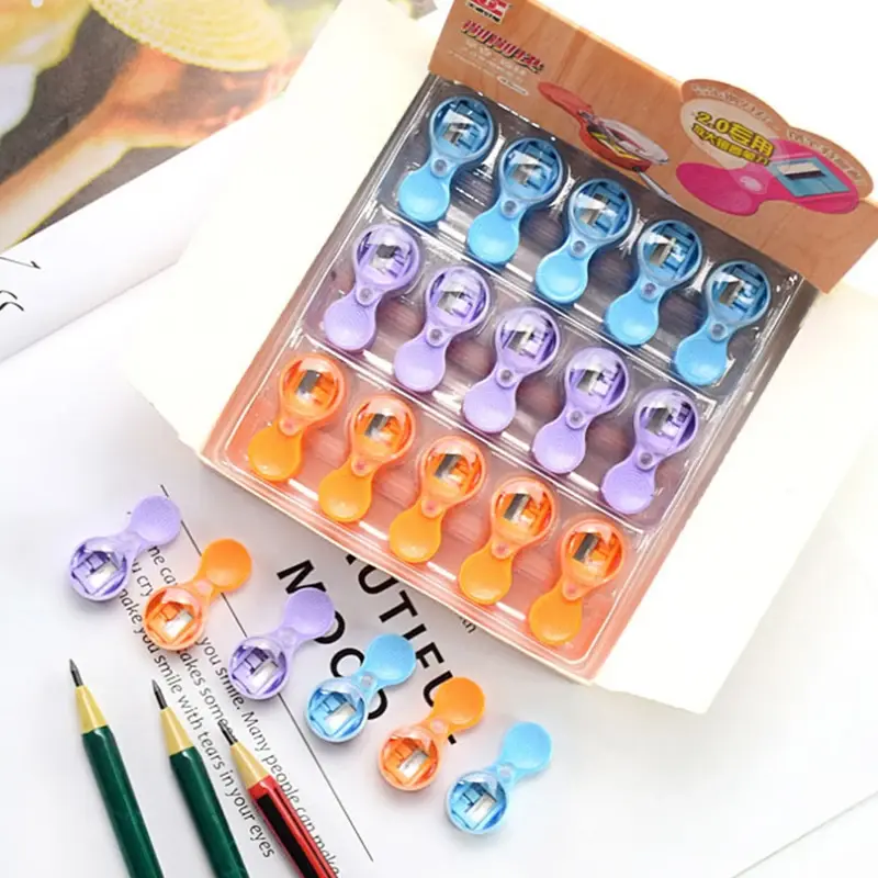 Mini 2.0mm Mechanical Pencil Sharpener Set Thick Pencil Lead Multicolour Sharpener School Supplies Tools Korean Stationery Gifts
