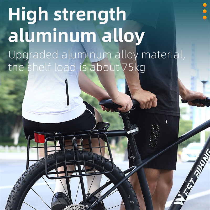 アルミ合金製自転車リアラックブラケット,頑丈なバルブ,クイックリリース,耐水性,ロードバイクおよびマウンテンバイク用