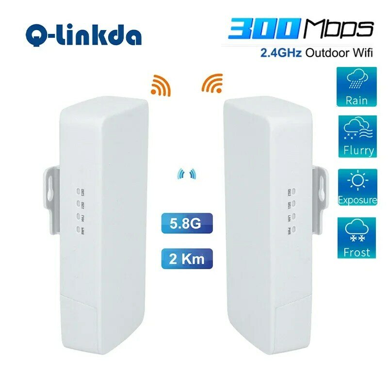 Router bezprzewodowy mostek 2.4Ghz zewnętrzny Router 1KM zasięg WIFI 300 Mb/s mostek wi-fi CPE Router punkt dostępu sieci Wifi
