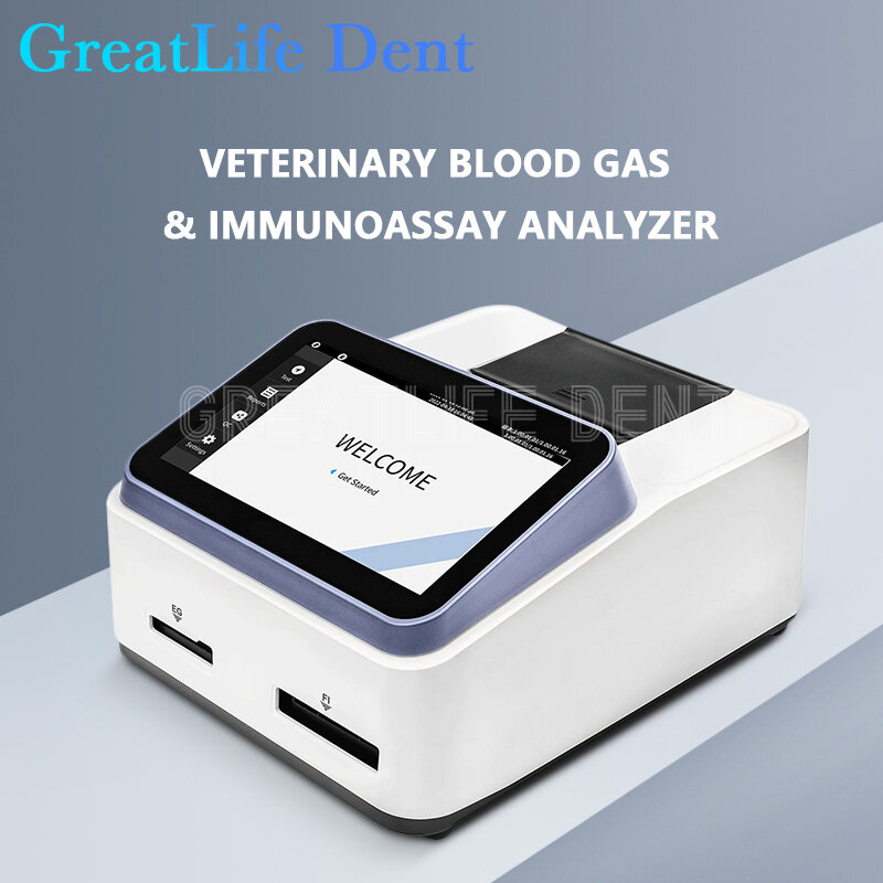 GreatLife 덴트 SEAMATY VG2 POCT 휴대용 자동 동물 전해질 면역 분석 분석기, 혈액 가스 수의사, 프로제스테론 MSLDBA20