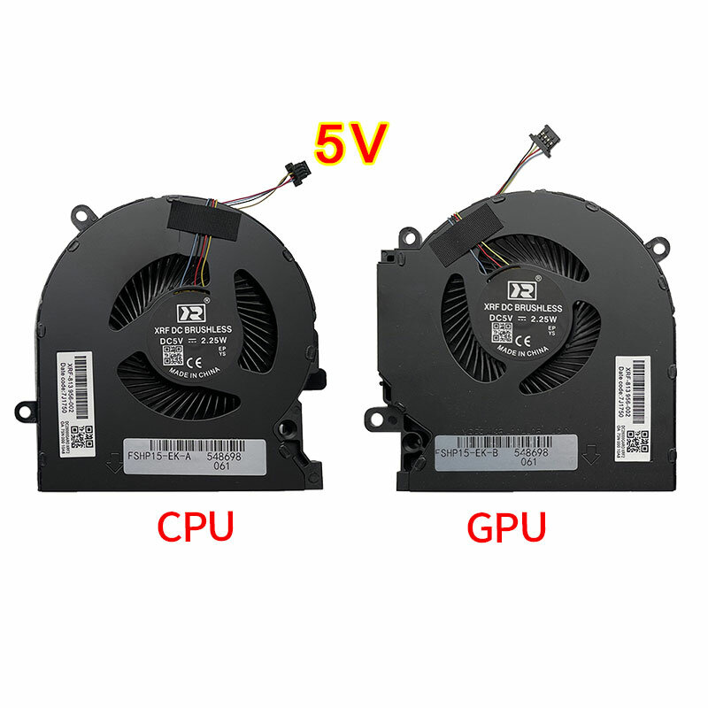 Cpu gpu ventilador de refrigeração para hp omen 15-ek 15-en TPN-Q238 TPN-Q236 ventiladores refrigerador radiador M04216-001 ND8CC02-19j22 19j23 M04215-001