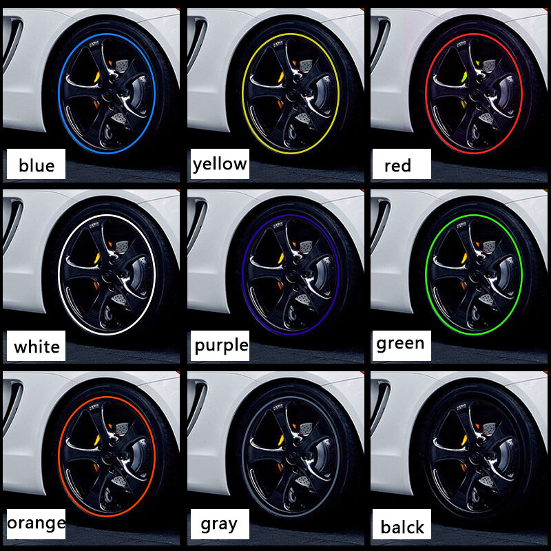 Automotive wheel hub decorative strip General automotive wheel rim protection strip Wheel edge protection sticker