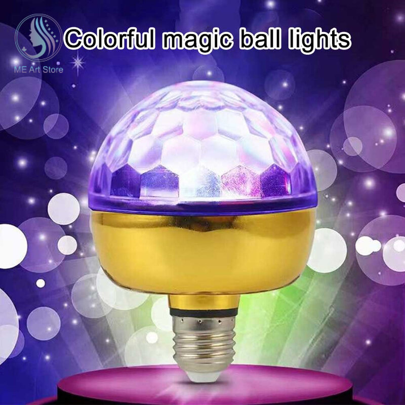 LED Stage Light Rotating Ball Projector Lights Mini RGB Projection Lamp Party DJ Disco Ball Light Indoor Lamps For Home Decor