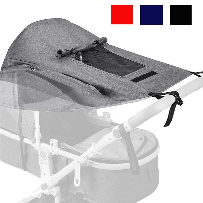 Parasol para cochecito de bebé, accesorios para cochecito de bebé, Universal, impermeable, protección solar, Anti-UV cubierta de sombra, parasol para asiento de bebé