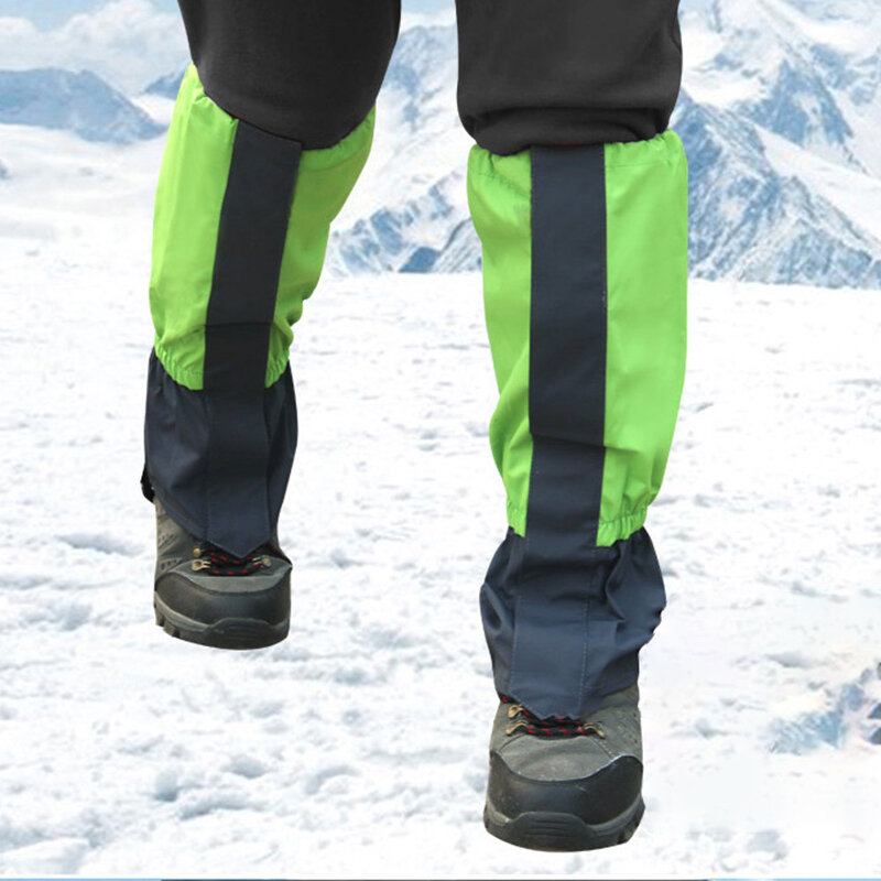 Adulto criança ao ar livre caminhadas boot gaiter perna de esqui à prova dwaterproof água legging capa para casal acampamento ao ar livre