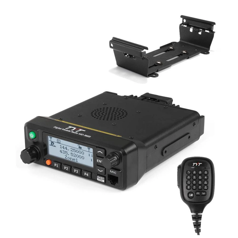 TYT-DMR Rádio móvel de banda dupla, MD-9600 Walkie Talkie, digital ou analógico, GPS, MD-9600, 50 W, 45 W, 25W, AES256