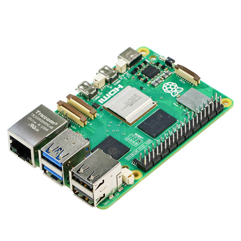 Raspberry Pi 5 papan pengembangan, Kit Starte Kit 4GB/8GB RAM BCM2712 2.4GHz colokan AS aksesori berbeda opsional
