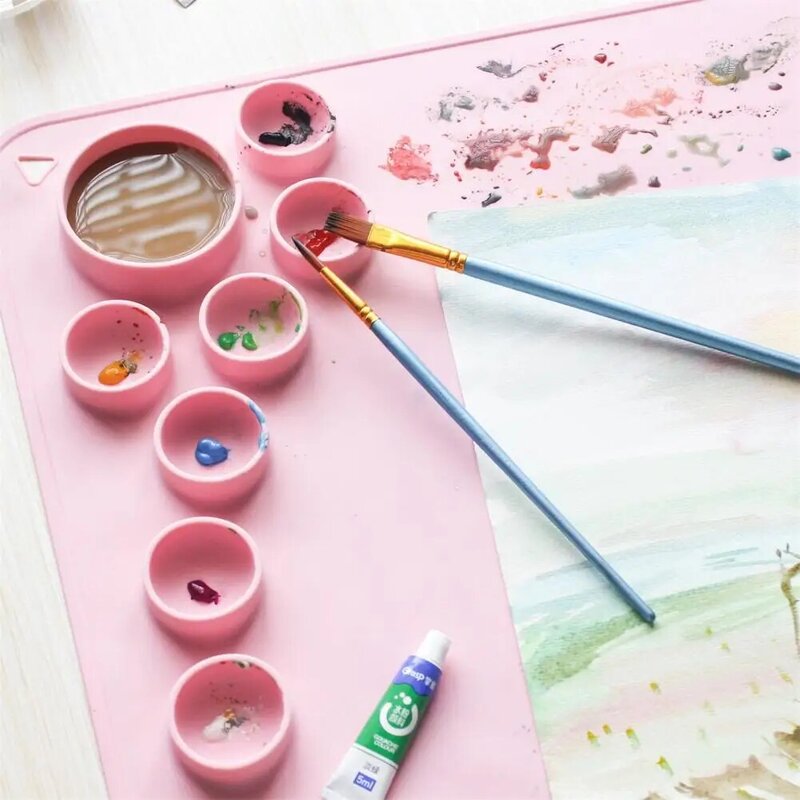 Tapete de pintura de pouco peso atraente alta dureza watercoloring carimbando crianças desenho esteira para a escola