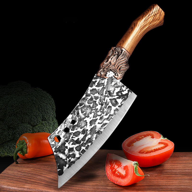 Forgeage couteau de cuisine, couteau à désosser ménage en acier inoxydable couteau de cuisine, couteau à trancher couteau à os outil de cuisine