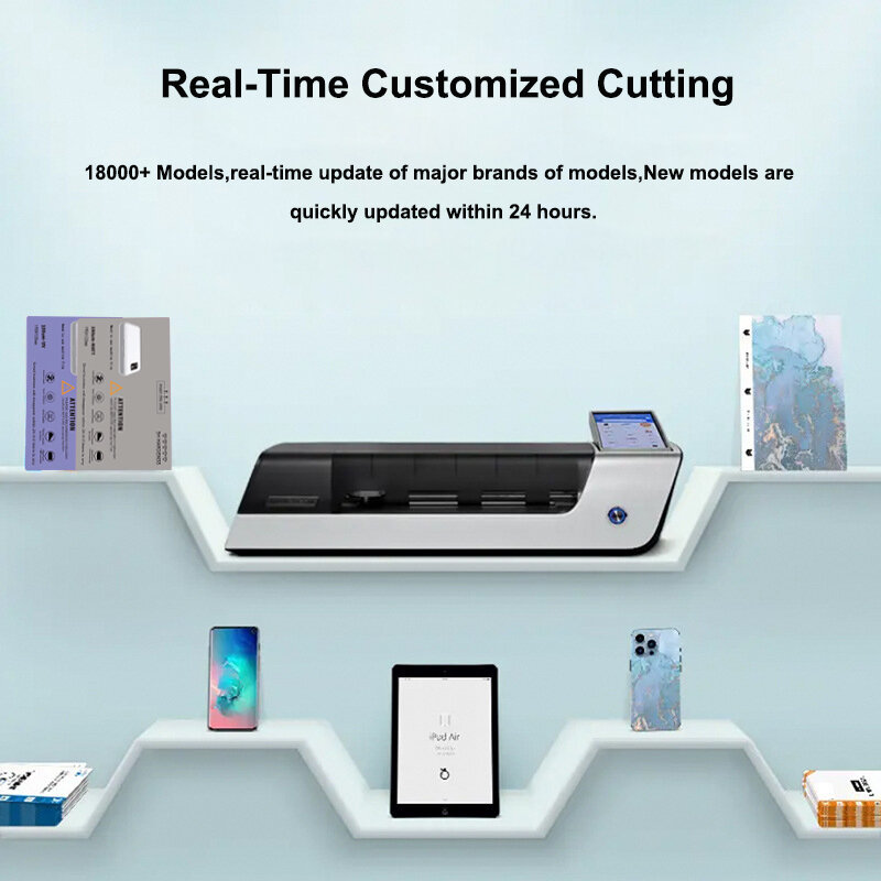 Unlimit Cuts Hydrogel Screen Protector Cutting Machine Smart Mobilephone pellicola protettiva Film Back Skin Sticker Plotter Cutter