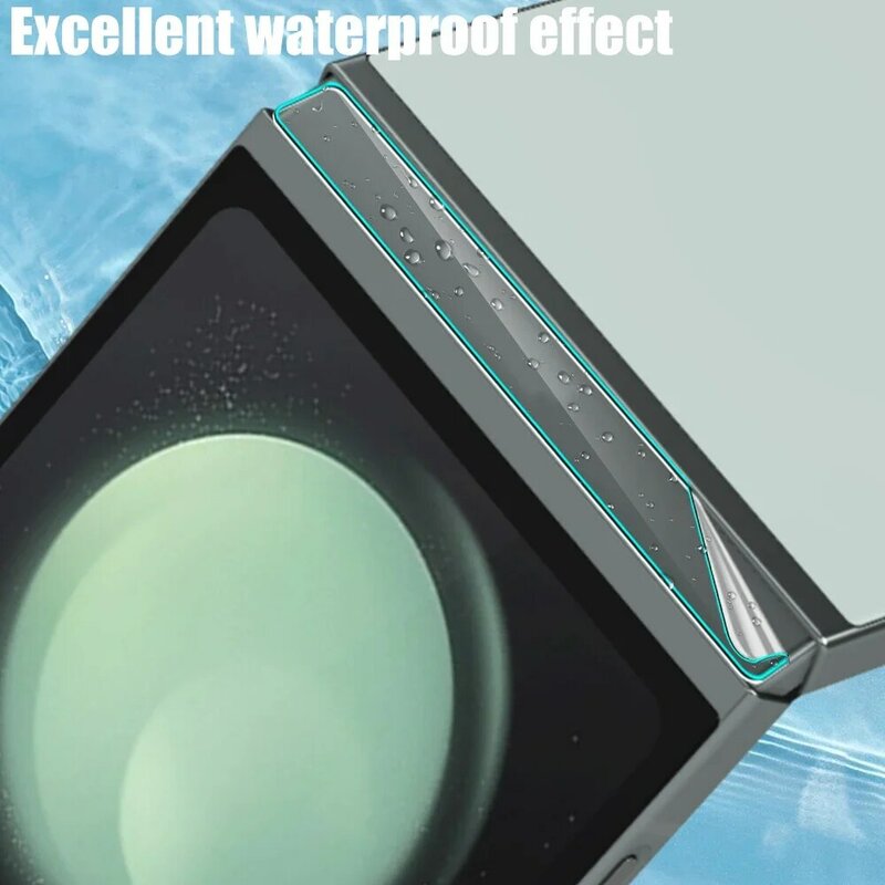 Película de hidrogel Flip5 para móvil, Protector de pantalla suave antiarañazos para Samsung Galaxy Z Flip 5 5G, bisagra HD, 2024