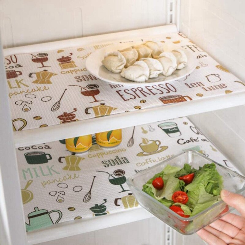 Forro de prateleira de gaveta multifuncional, papel espuma para armários de cozinha, geladeira, gavetas, armários, 12x196Inch
