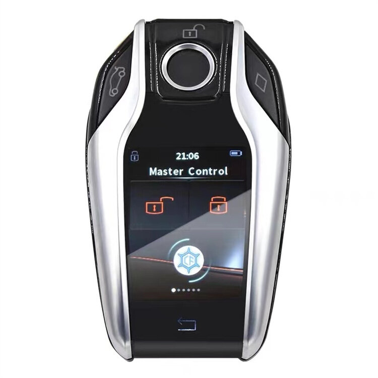 뜨거운 판매 스마트 원격 키 제어 화면 터치 감지 자동차 LCD 스마트 키, 원 버튼 시작 자동차
