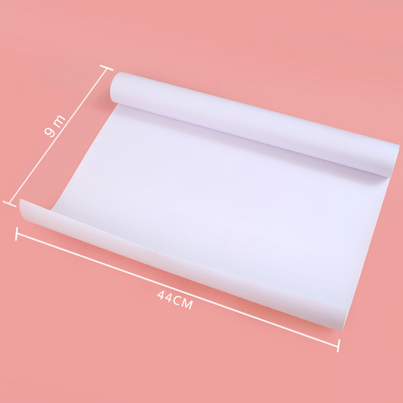 กระดาษบรรจุกระดาษสีขาวใสโปร่งแสงรูปแบบการวาดภาพ kertas kalkir อุปกรณ์ร่างงานฝีมือ (4.5เมตร)