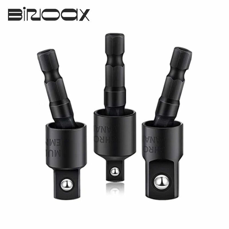 Binoax 360 ° Draaibare Elektrische Boormachine Sockets Adapter Sets Voor Impact Driver Met Hex Shank 1/4 "3/8" 1/2"