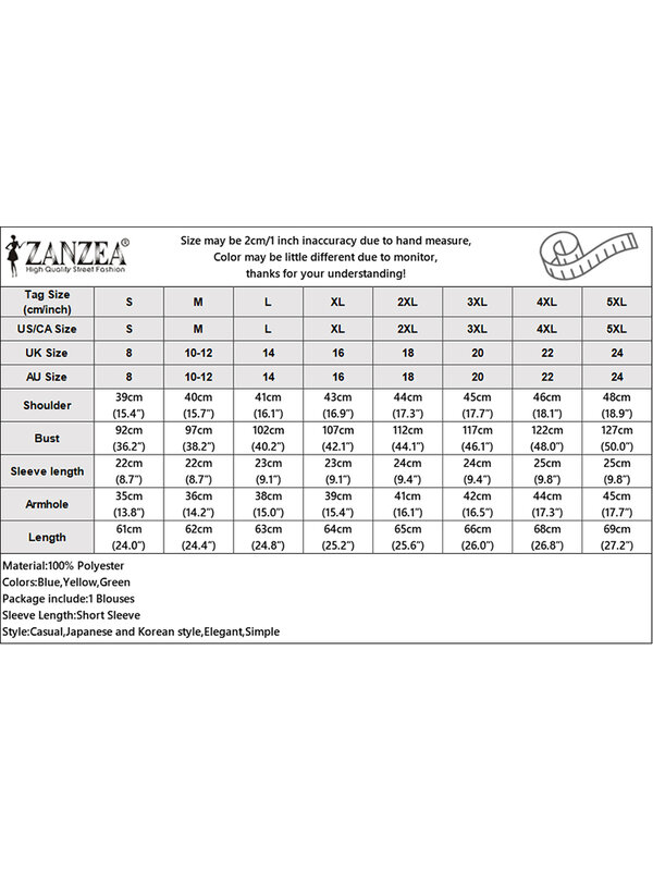 ZANZEA 여성용 꽃무늬 프린트 셔츠, 보헤미안 블라우스, 2024 반팔, V넥 버튼, 빈티지 튜닉, 캐주얼 블라우스, 여름 상의