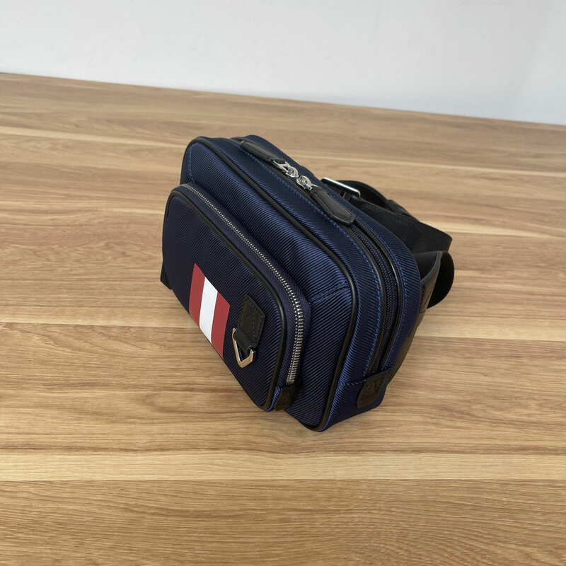 Роскошная брендовая мужская сумка B, повседневная контрастная вместительная модная квадратная деловая конфетная сумка на запястье в полоску