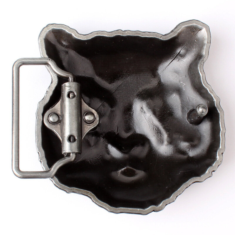 Hebilla de cinturón de cabeza de Tigre, Material de bricolaje de cabeza de Animal de Metal