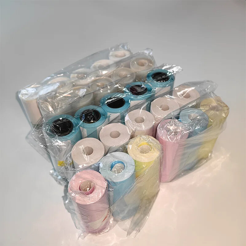 Adhesive Transparent Sticker Rolls - 57mm Width Self-Perfect for Portable HD Photo Printer Printing