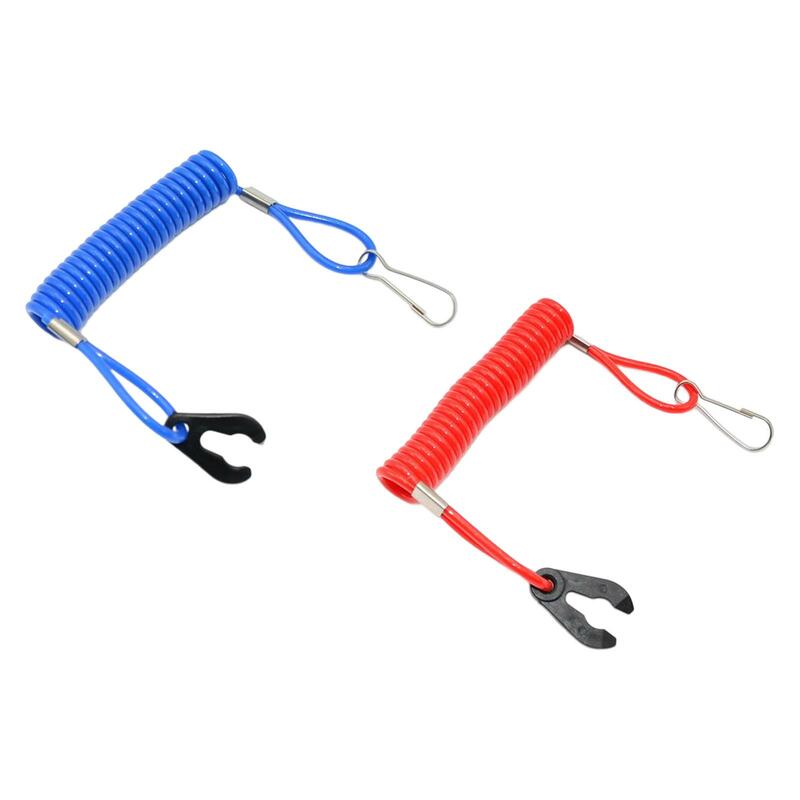 Kill Switch Safety Lanyard 1.6M Easy to Install Accessories Easy to Use Outboard Emergency Stop Lanyard for Outboard Motors