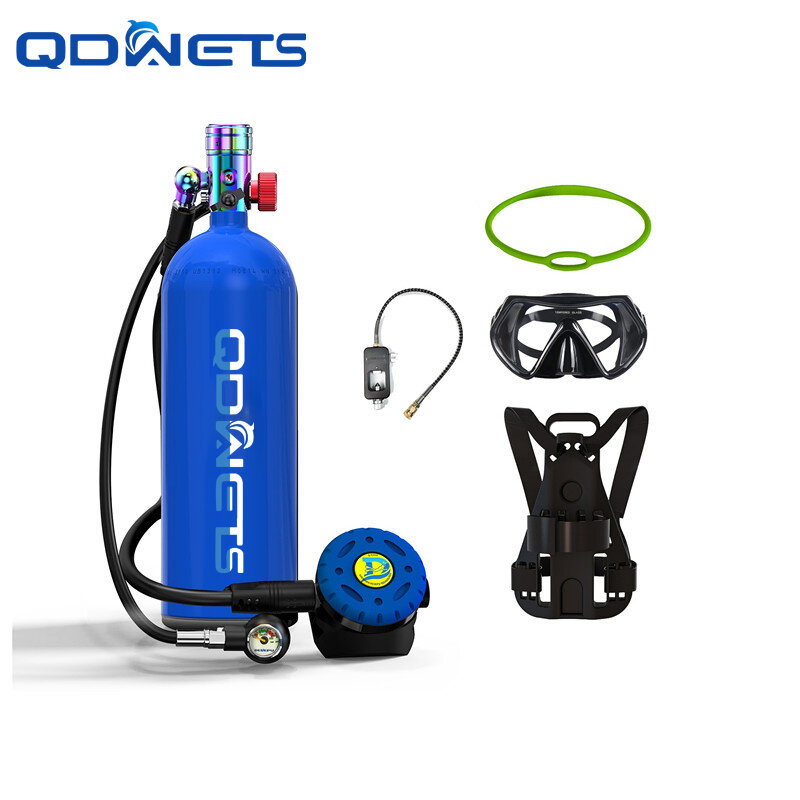 Nuovo prodotto QDWET2.3L snorkeling scuba diving bombola di ossigeno bombola per immersioni subacquee serbatoio per immersione portatile può essere utilizzato per 15-25 minuti