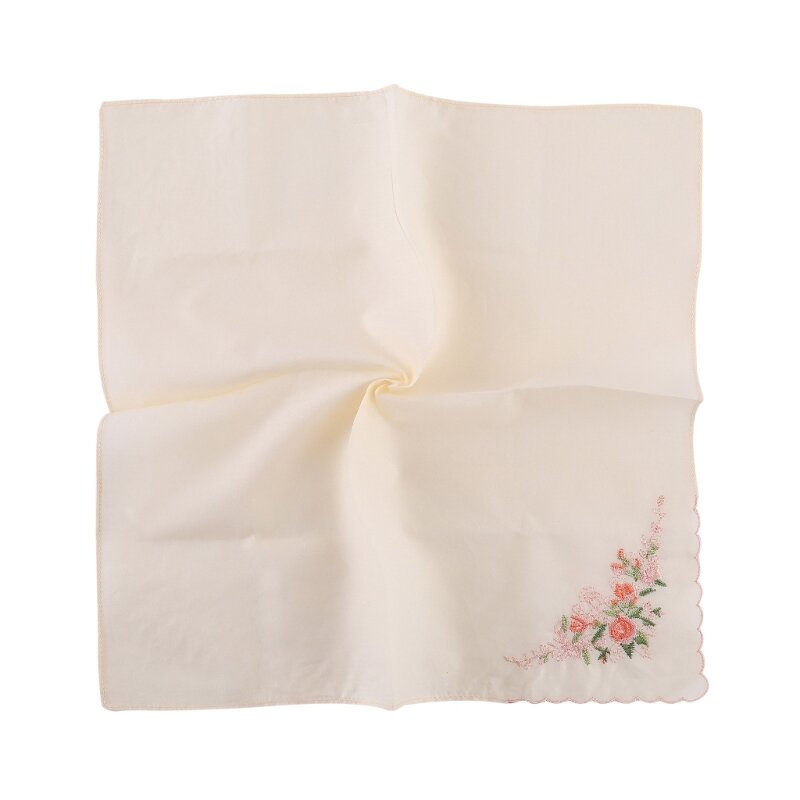 Fazzoletto da taschino assorbente del sudore ricamato per le attività della festa nuziale Asciugamano tascabile morbido e