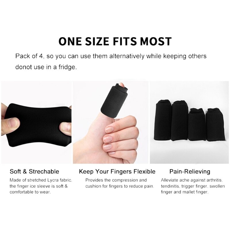 Finger Ice Sleeves Ice Pack voor Finger Thumbs Toe, Hot Toe Finger Gel Ice Pack Compressies Pack
