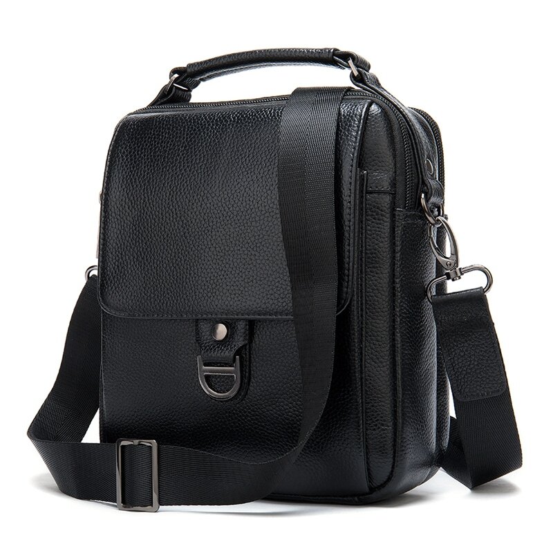 Дизайнерская Повседневная сумка-мессенджер на ремне для мужчин, модный тоут из воловьей кожи на 7,9 дюйма, кросс-боди, ранец для мужчин