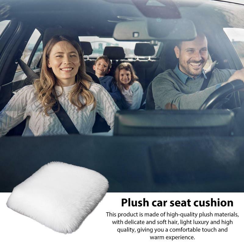 Plush Car Cushion universal all season plush car seat cushion high qulaity reusable lon sitting cushion for  vehicles cars