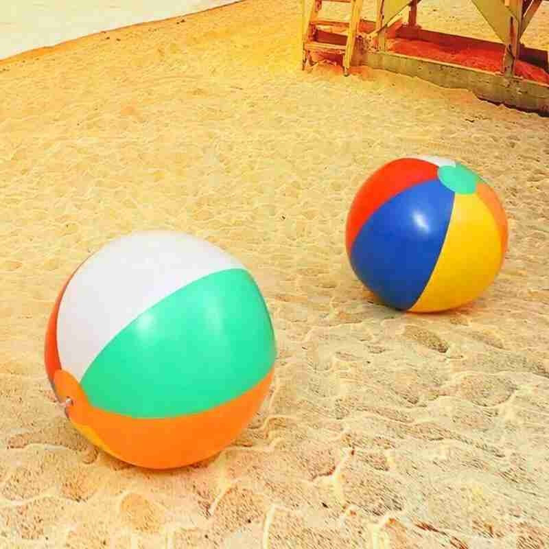 Mainan bola tiup pantai kolam renang luar ruangan musim panas properti olahraga menyenangkan permainan bola voli kolam pantai interaksi orang tua anak