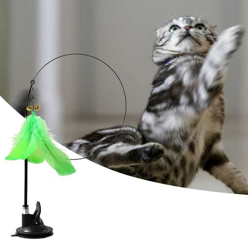 Uwolnij nudę plastikowy zestaw głośnomówiący elastyczność kot różdżka zabawka kot akcesoria