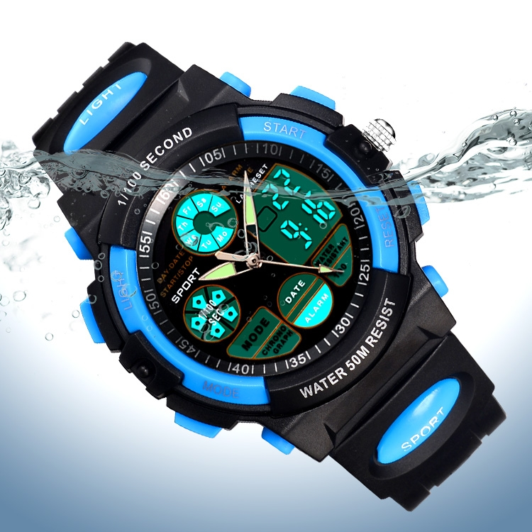 Zegarki elektroniczne dla dzieci świecąca tarcza wodoodporny wielofunkcyjny budziki LED cyfrowy nadgarstek zegarek dla chłopców i dziewcząt