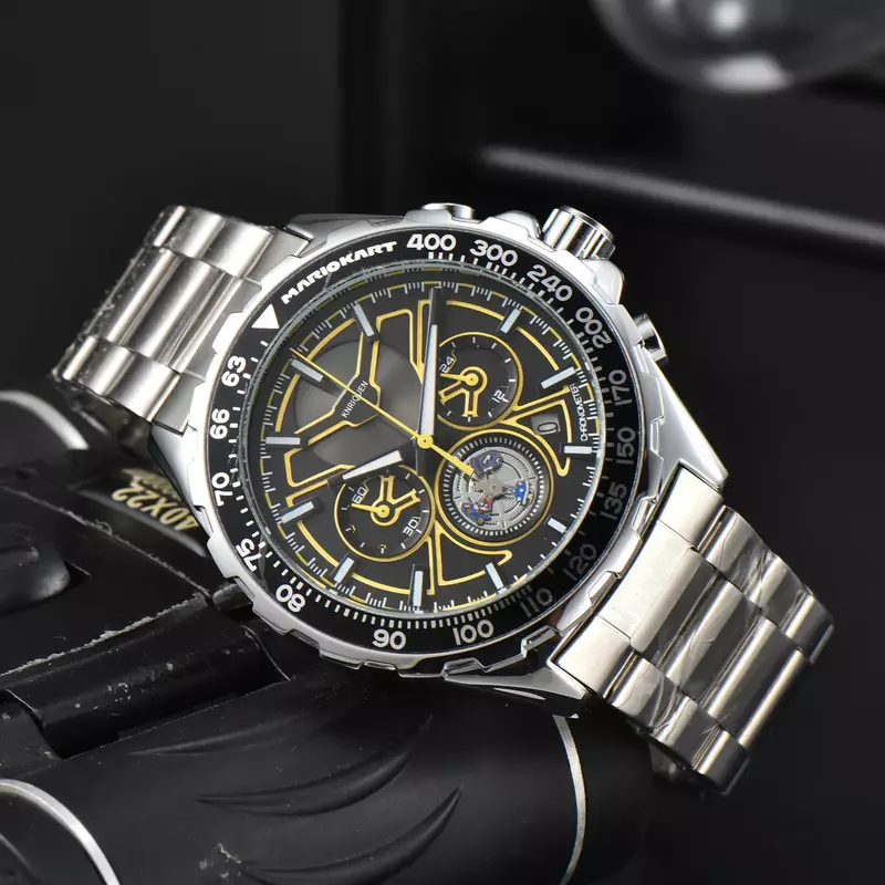 Relógio de pulso quartzo impermeável masculino, Relógios AAA Top, Data Automática, Alta Qualidade, Diário, Melhor Marca de Luxo