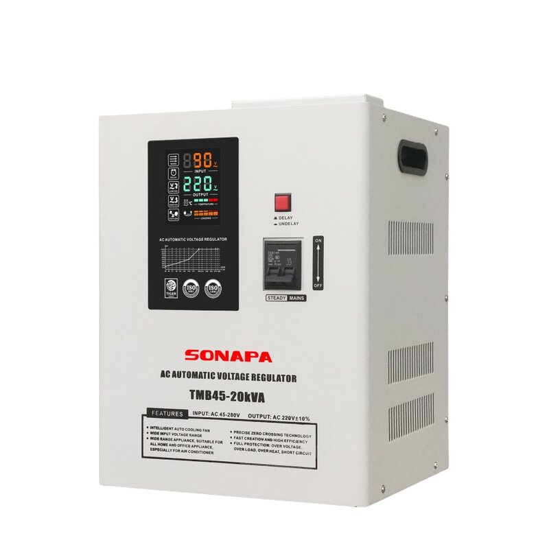 20KVA voltage stabilizer 220V AC Single Phase automatic voltage regulators/stabilizers for home