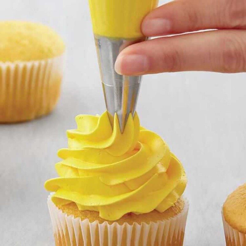 1/2Pcs #1M#2M Open Star Cream Nozzles Stainless Steel Icing Piping Tips Fondant Pastry Nozzles Cake Dessert Decorating Tools
