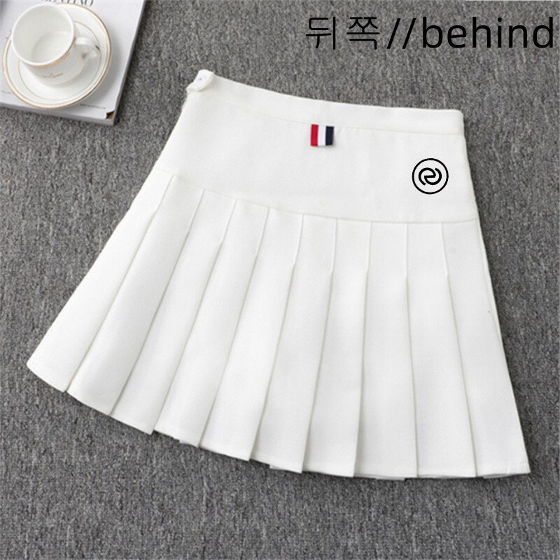 Dames Midden Taille Golf Tennisrok Vrouwen Anti-Exposure Mini Golf Rok Dames Slanke Sport Geplooide Elegante Korte Rok