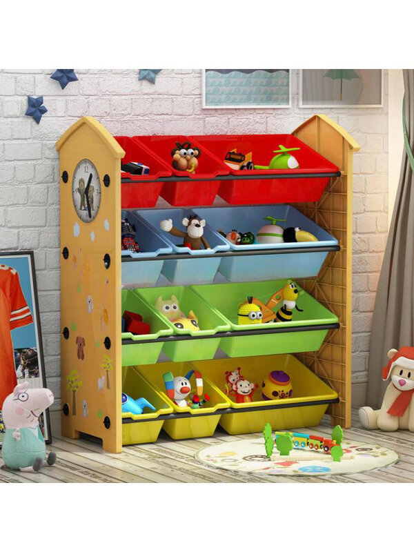 Стеллаж для хранения игрушек для детей, книжная полка, стеллаж для хранения игрушек, многоярусный шкаф для хранения в детском саду