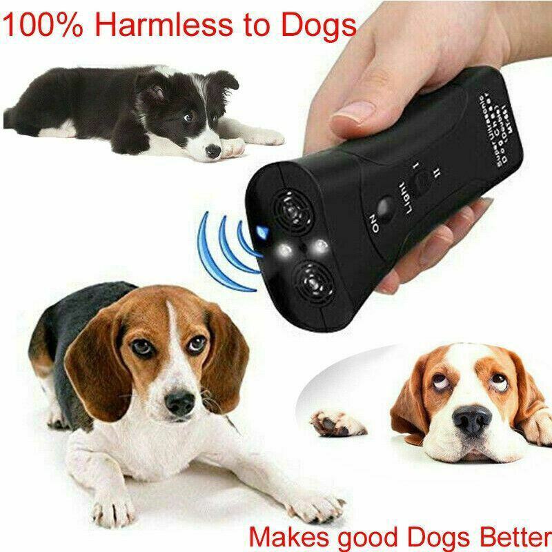Dispositivo de entrenamiento ultrasónico portátil para perros, Dispositivo disuasorio para perros, dispositivo de Control de ladridos, herramienta de entrenamiento para dejar de ladrar, repelente sónico para perros
