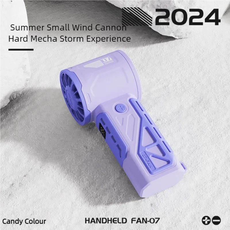 Wentylator ręczny USB kreatywny Mecha w cukierkowym kolorze Mini przenośny szybki ręczny wentylator do wędrówek na świeżym powietrzu podróżujący kemping 100 sprzęt wiatr