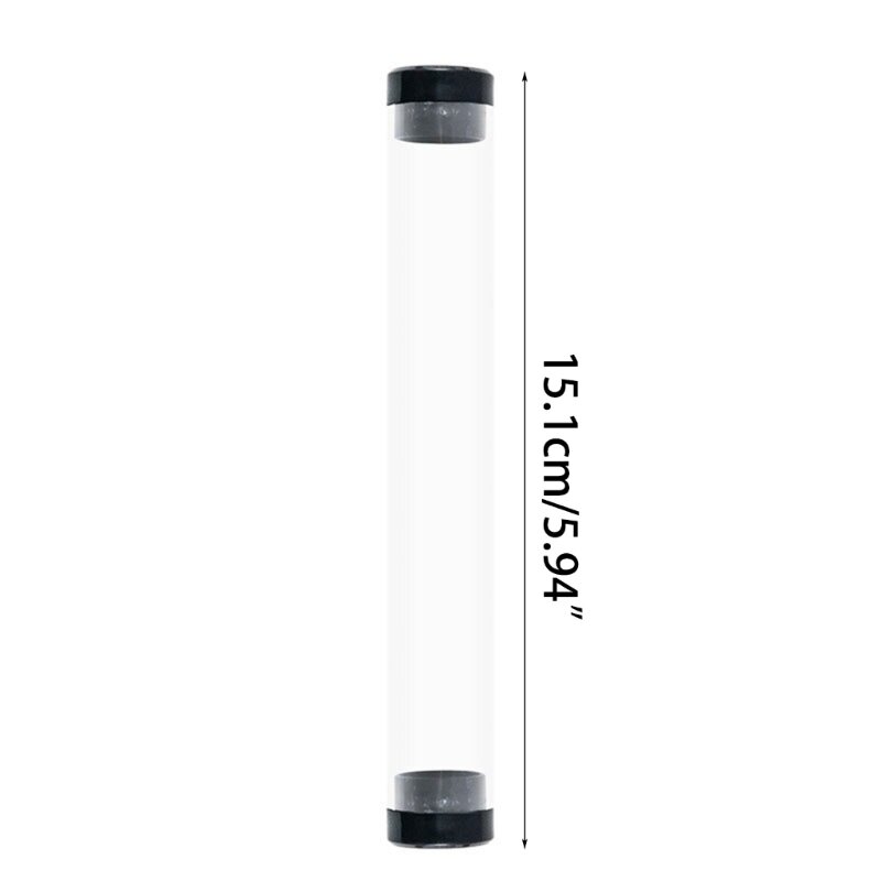 10x シリンダーチューブペンボックスプラスチックペン収納容器透明ペンケースドロップシップ